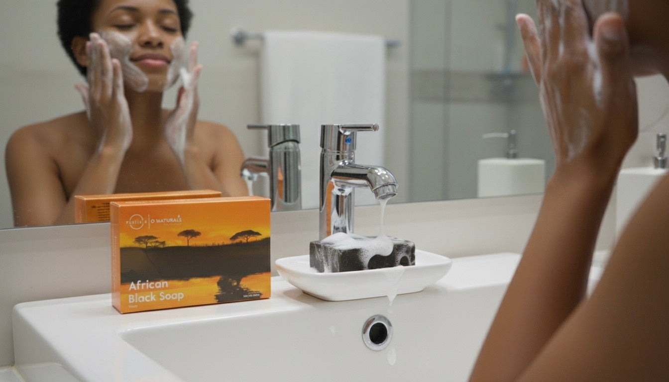 O Naturals African Black Soap Bar (3pk)