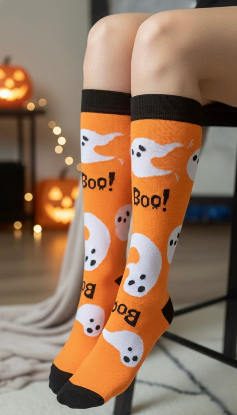 Halloween Knee High Socks (Asst. Colors)
