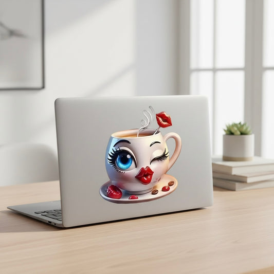 Sassy Sip Die-Cut Vinyl Sticker