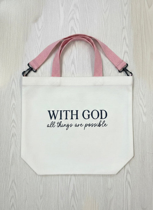 Affirmation Canvas Crossbody Tote