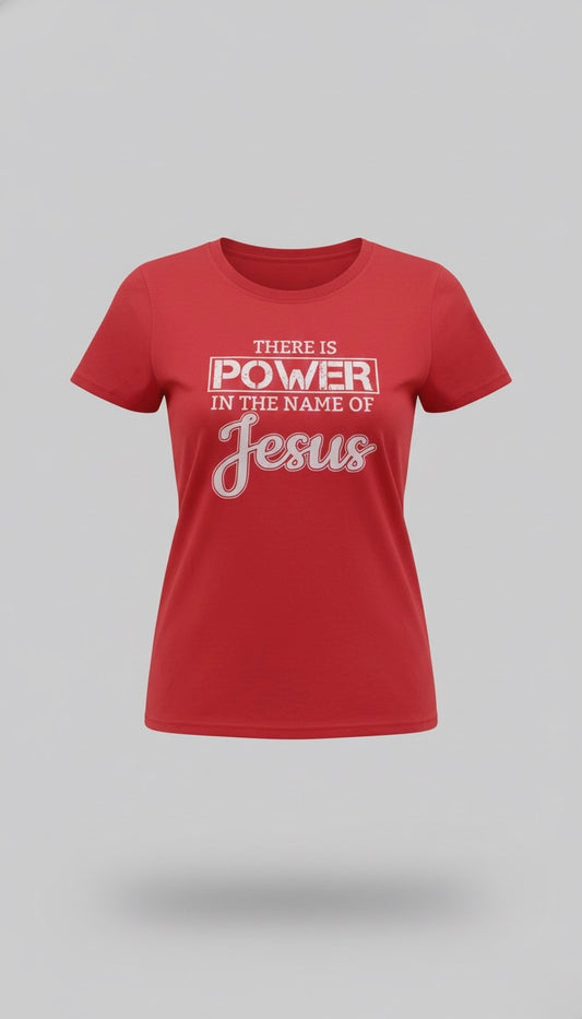 'Power in the Name of Jesus' T-Shirt (Red)