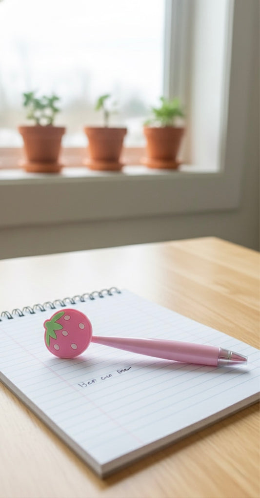 Cute Strawberry Topper Pen
