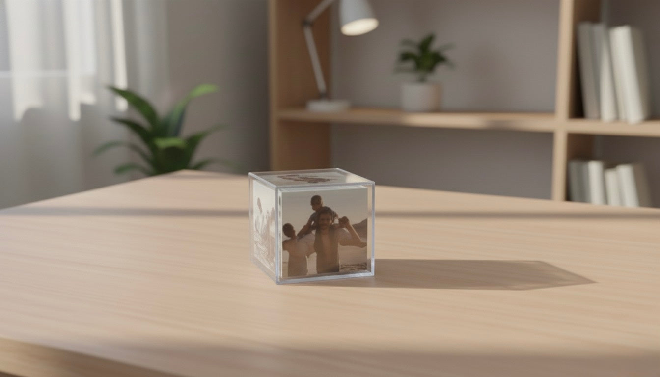 Personalized Acrylic Photo Cube