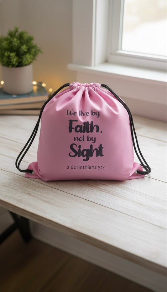 Faith Affirmations Drawstring Backpack (Various Designs)