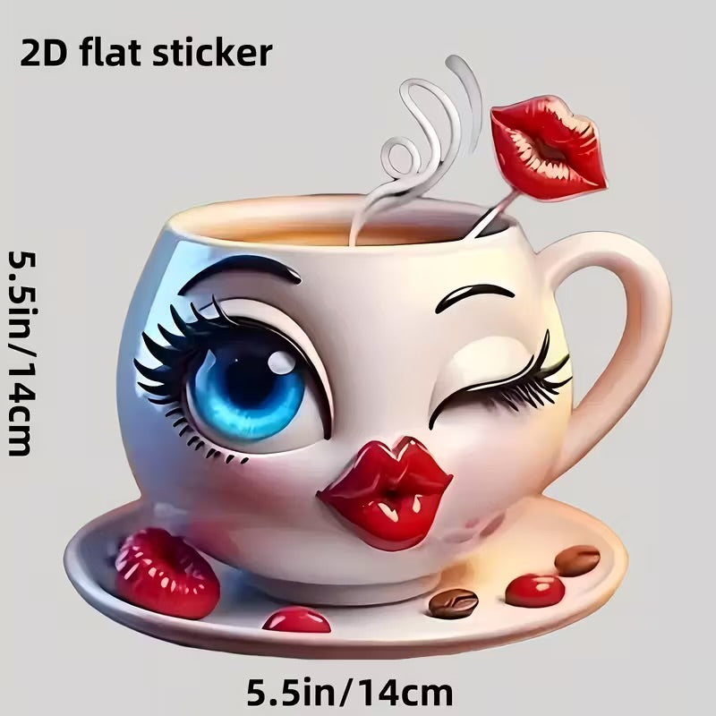 Sassy Sip Die-Cut Vinyl Sticker