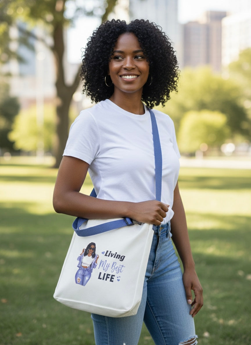 Affirmation Canvas Crossbody Tote