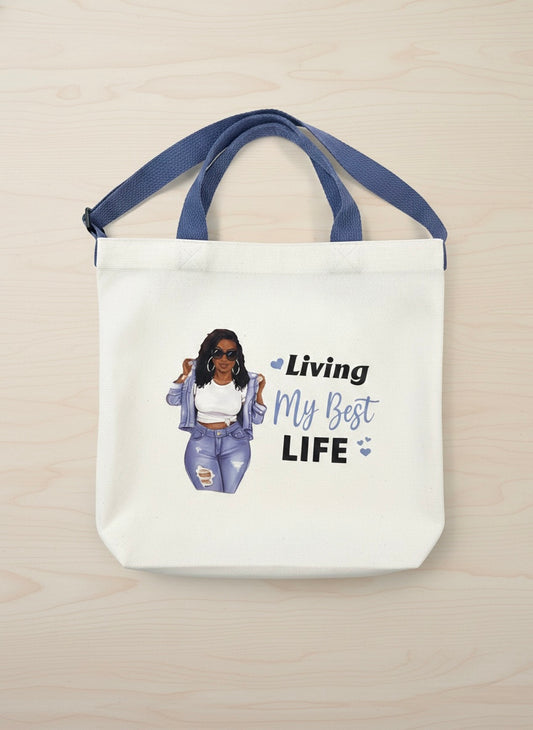 Affirmation Canvas Crossbody Tote